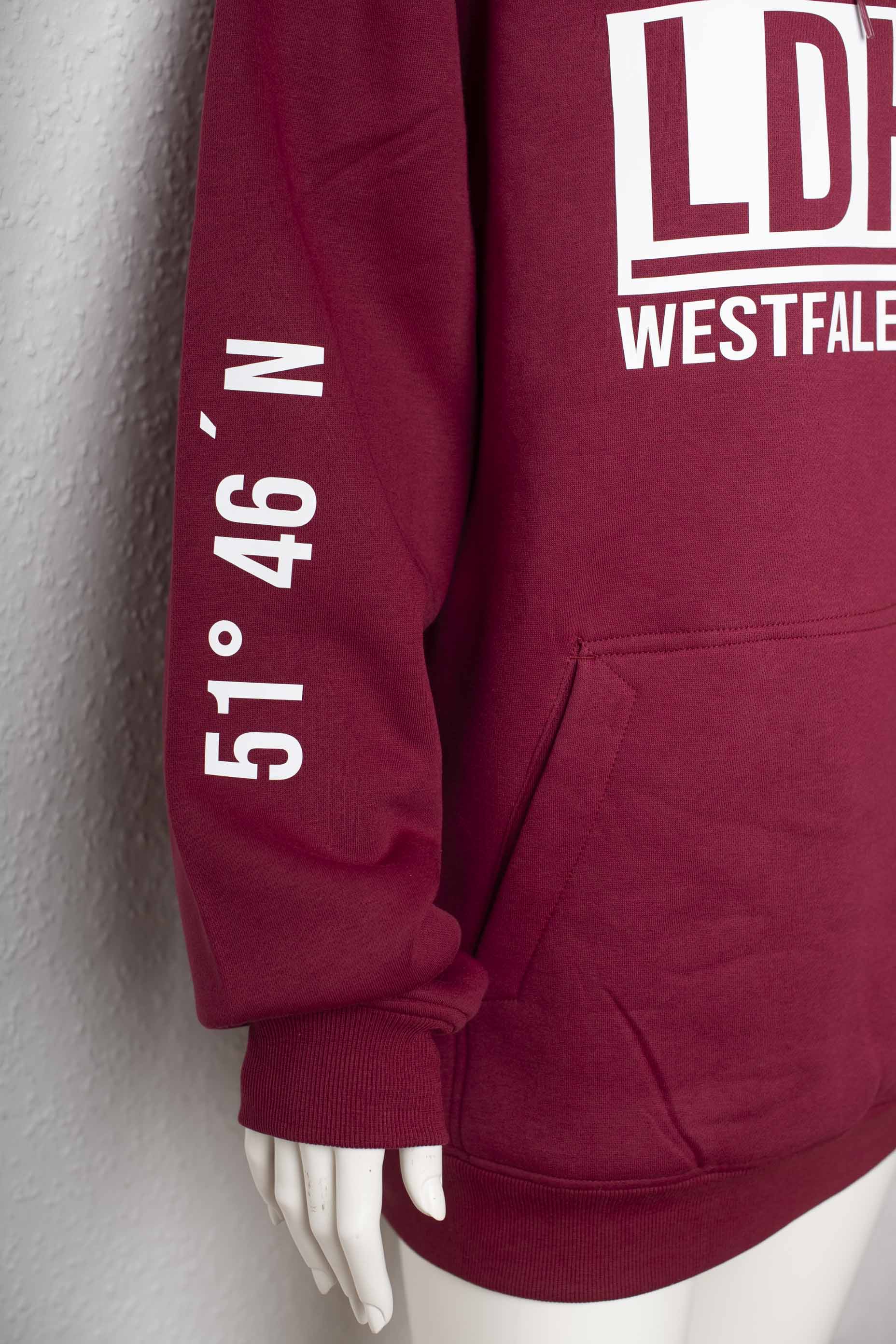 LDHSN Hoodie – Westfalen Original Kirschrot