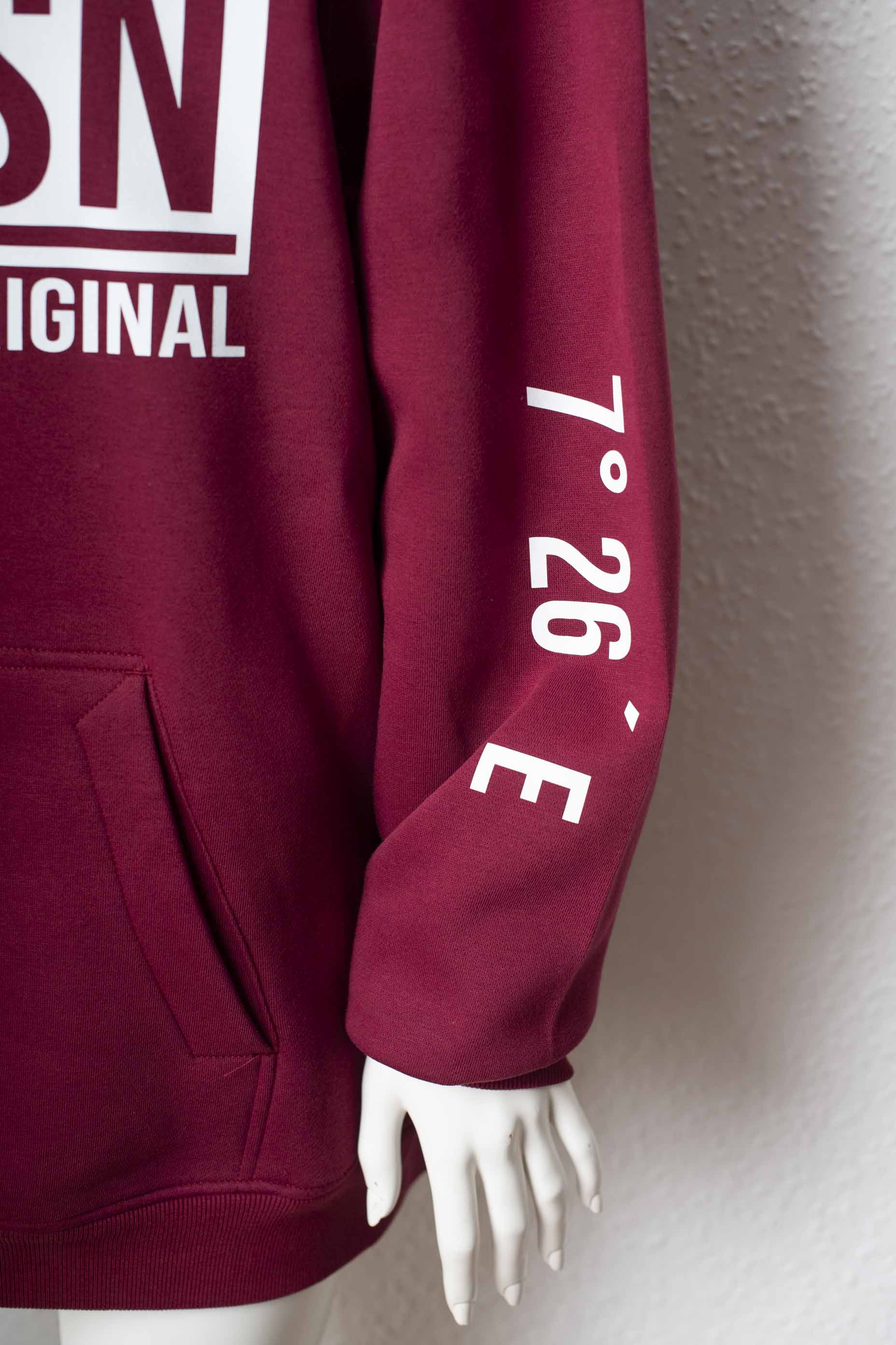 LDHSN Hoodie – Westfalen Original Kirschrot